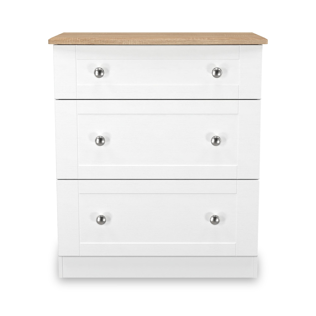 Marlowe 3 Drawer Deep Chest White Oak from Roseland Furniture