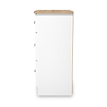 Marlowe 3 Drawer Deep Chest White Oak from Roseland Furniture
