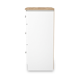 Marlowe 3 Drawer Deep Chest White Oak from Roseland Furniture