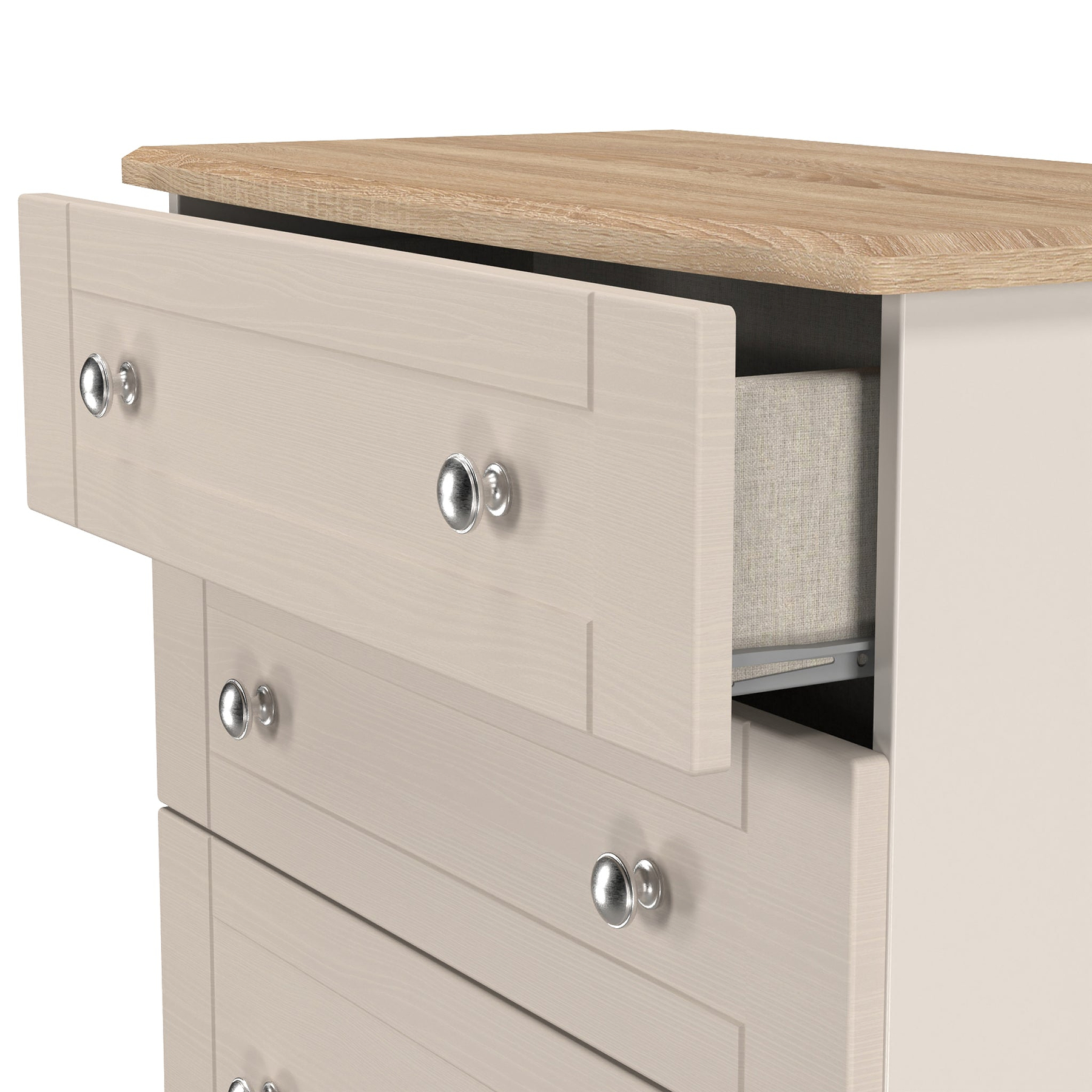Marlowe 4 Drawer Deep Chest Cashmere Oak from Roseland Furniture
