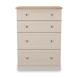 Marlowe 4 Drawer Deep Chest Cashmere Oak from Roseland Furniture