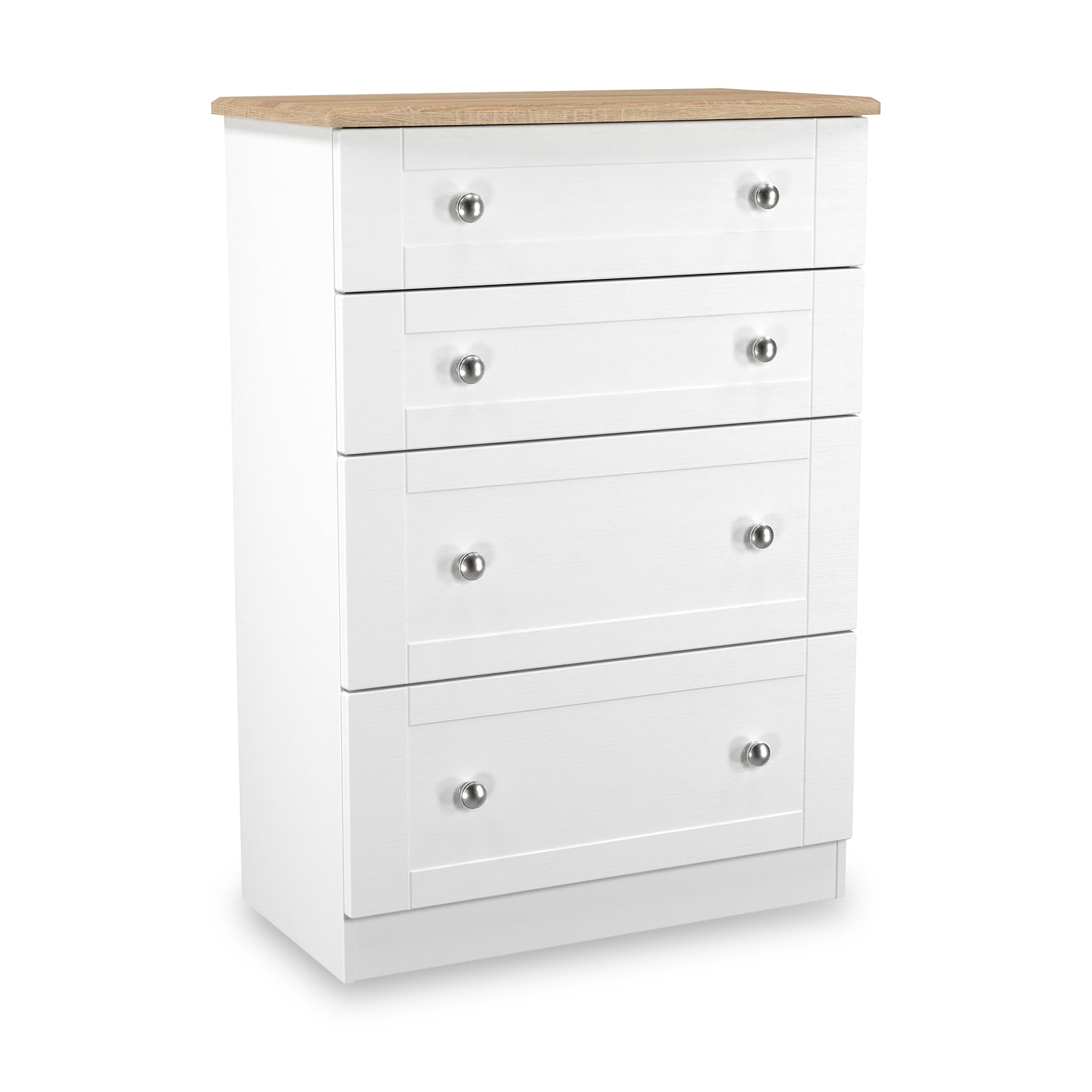 Marlowe 4 Drawer Deep Chest White Oak from Roseland Furniture