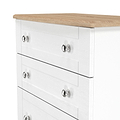 Marlowe 4 Drawer Deep Chest White Oak from Roseland Furniture