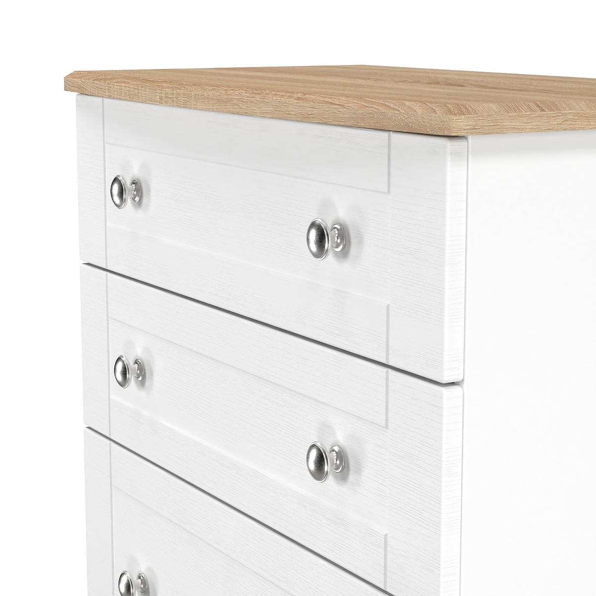 Marlowe 4 Drawer Deep Chest White Oak from Roseland Furniture