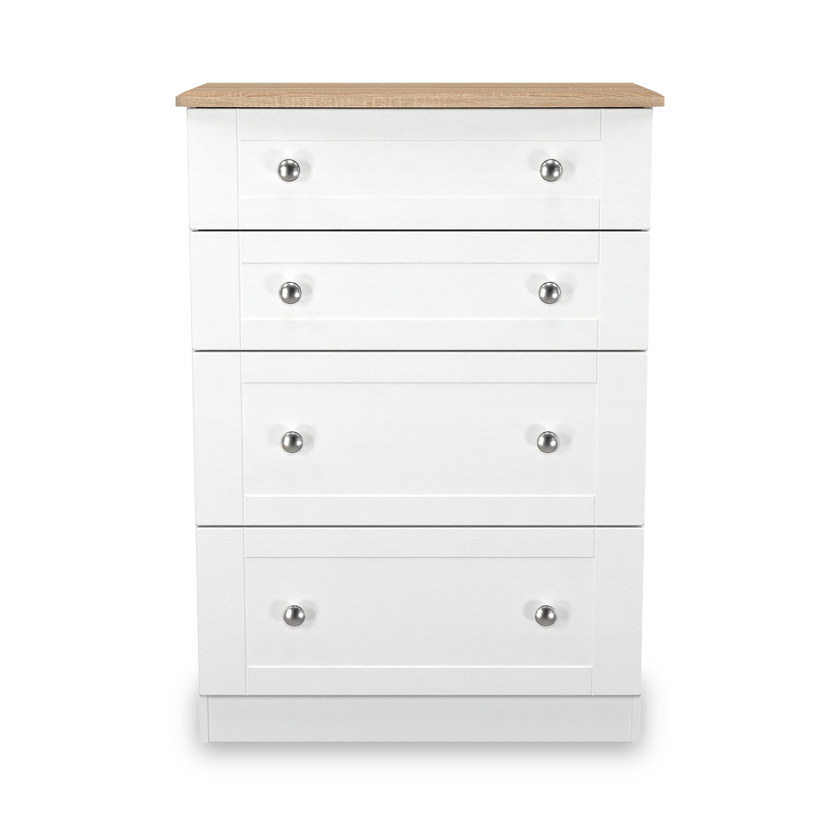 Marlowe 4 Drawer Deep Chest White Oak from Roseland Furniture