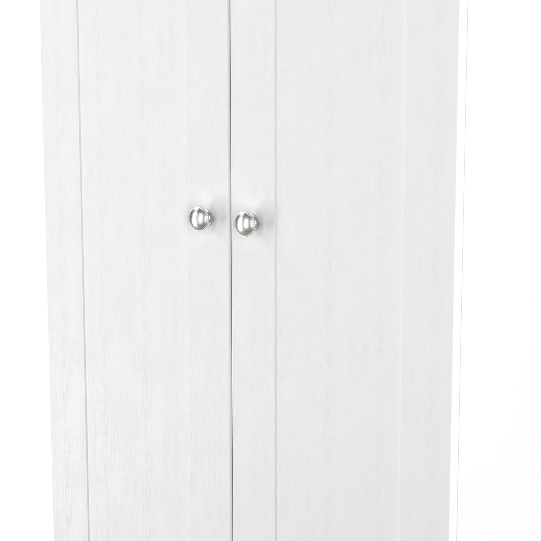 Marlowe Double Wardrobe White Oak from Roseland Furniture