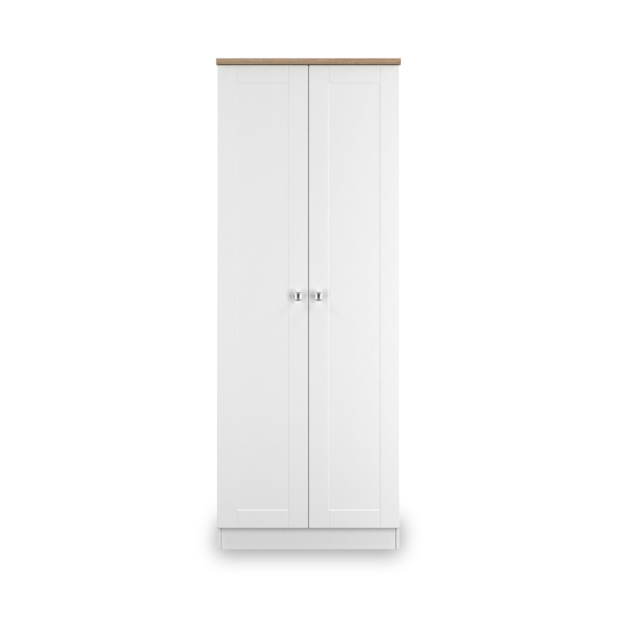 Marlowe Double Wardrobe White Oak from Roseland Furniture