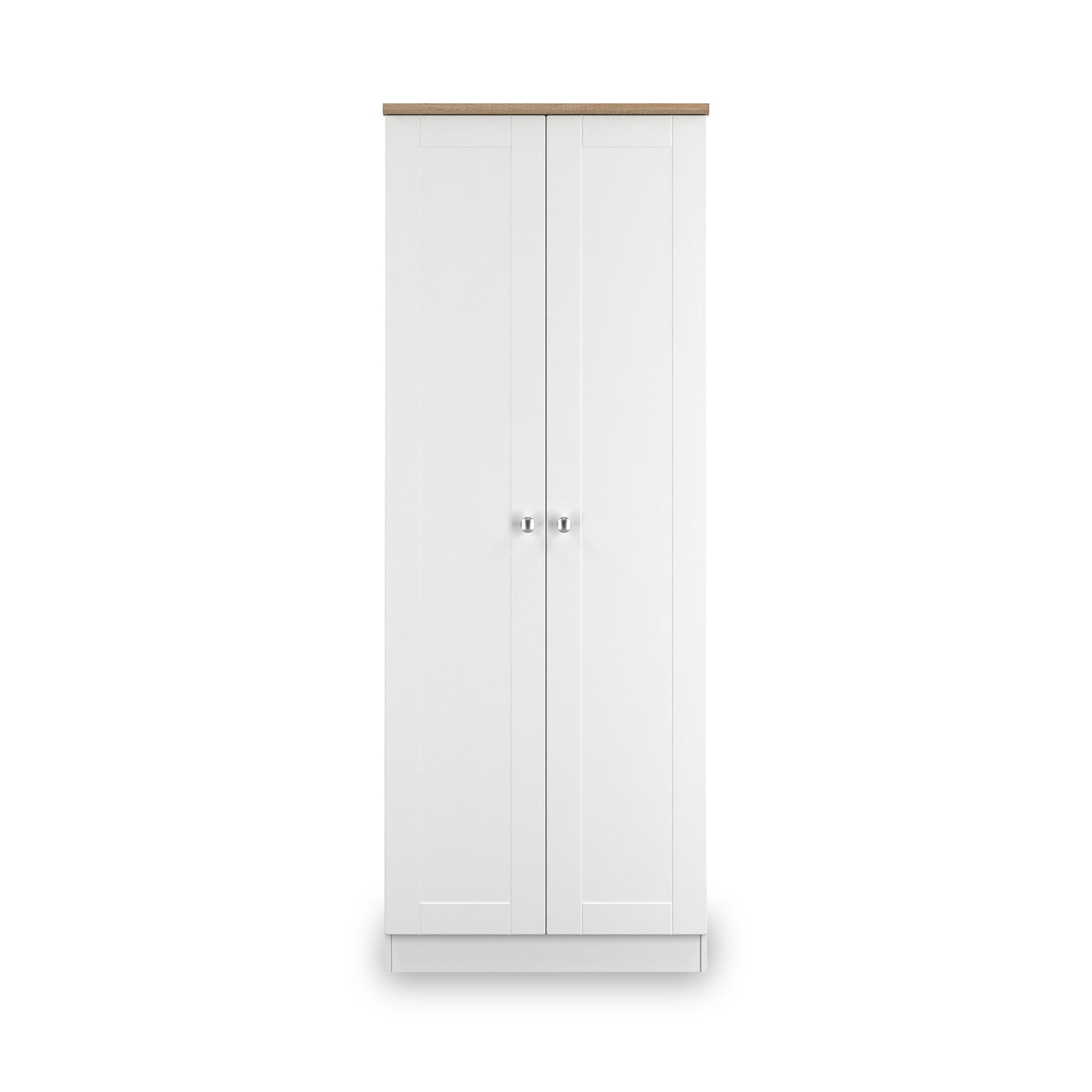 Marlowe Double Wardrobe White Oak from Roseland Furniture