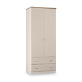 Marlowe Double Wardrobe With Drawers Cashmere Oak from Roseland Furniture