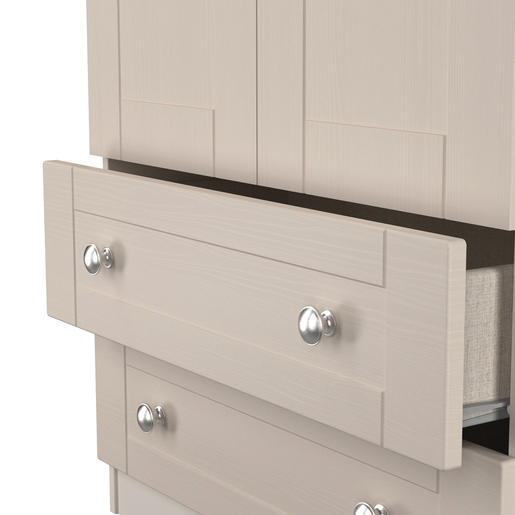 Marlowe Double Wardrobe With Drawers Cashmere Oak from Roseland Furniture