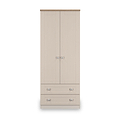 Marlowe Double Wardrobe With Drawers Cashmere Oak from Roseland Furniture