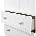 Marlowe Double Wardrobe With Drawers White Oak from Roseland Furniture