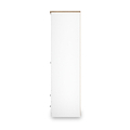 Marlowe Double Wardrobe With Drawers White Oak from Roseland Furniture
