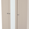 Marlowe Triple Mirrored Wardrobe Cashmere Oak from Roseland Furniture