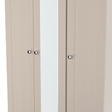 Marlowe Triple Mirrored Wardrobe Cashmere Oak from Roseland Furniture