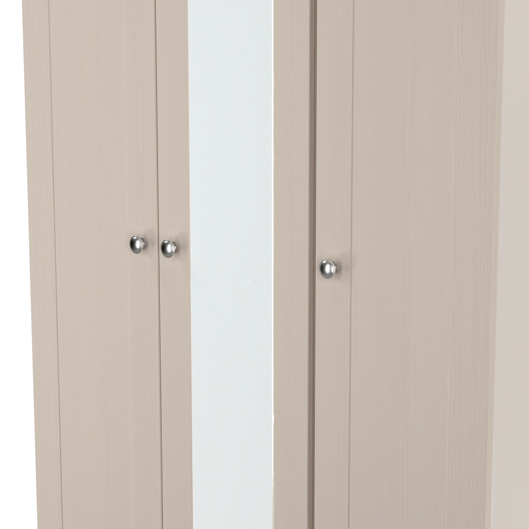 Marlowe Triple Mirrored Wardrobe Cashmere Oak from Roseland Furniture