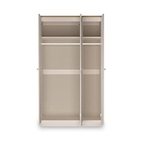Marlowe Triple Mirrored Wardrobe Cashmere Oak from Roseland Furniture