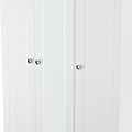 Marlowe Triple Mirrored Wardrobe White Oak from Roseland Furniture