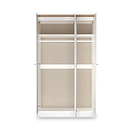 Marlowe Triple Mirrored Wardrobe White Oak from Roseland Furniture