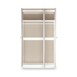 Marlowe Triple Mirrored Wardrobe White Oak from Roseland Furniture