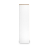 Marlowe Triple Mirrored Wardrobe White Oak from Roseland Furniture