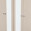 Marlowe 4 Door Mirrored Wardrobe Cashmere Oak from Roseland Furniture