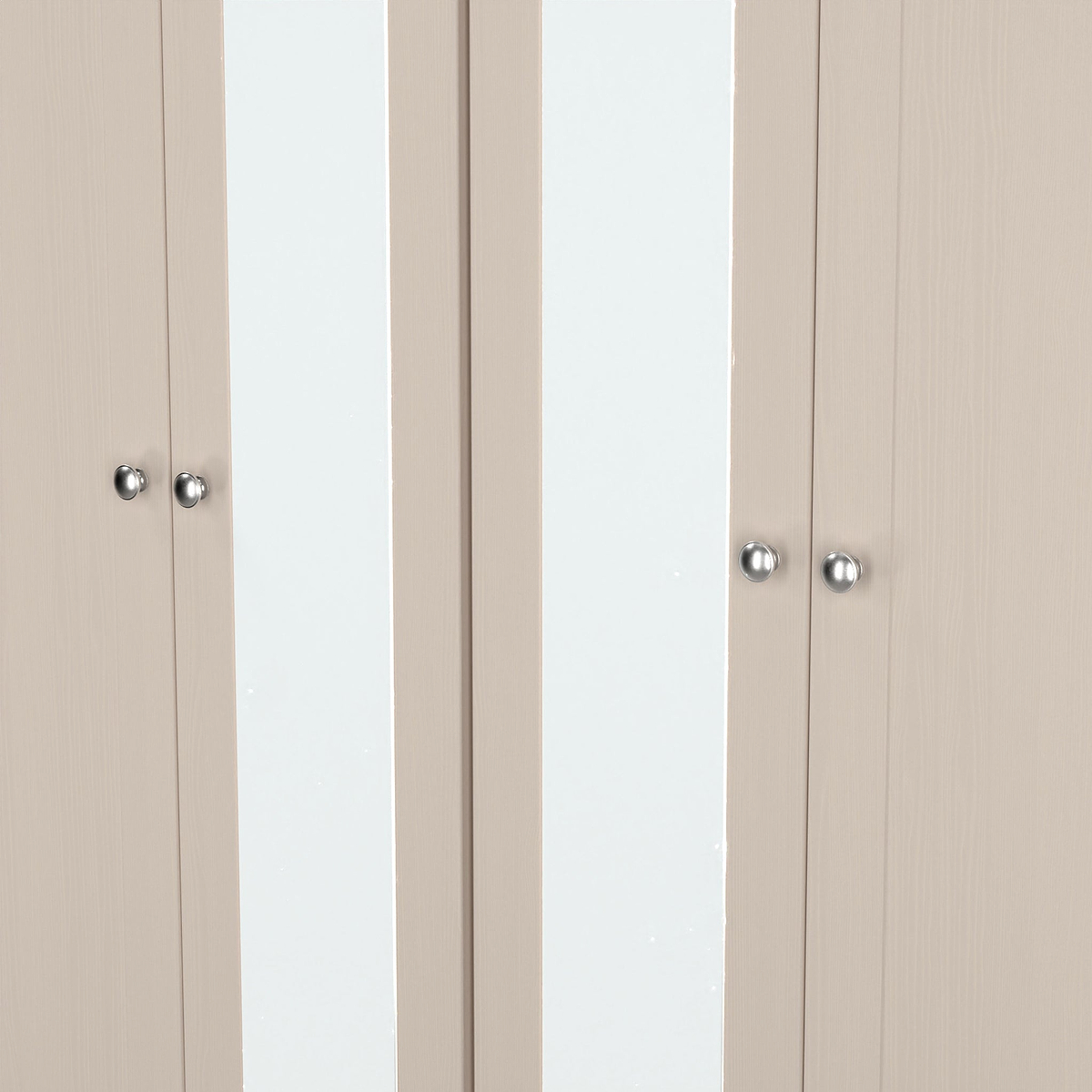 Marlowe 4 Door Mirrored Wardrobe Cashmere Oak from Roseland Furniture