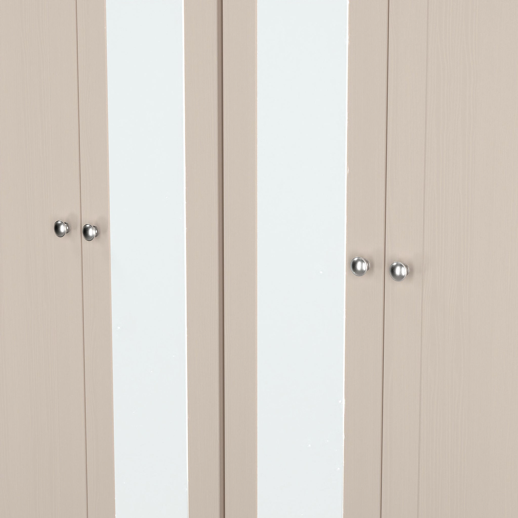 Marlowe 4 Door Mirrored Wardrobe Cashmere Oak from Roseland Furniture