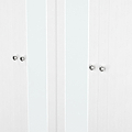 Marlowe 4 Door Mirrored Wardrobe White Oak from Roseland Furniture