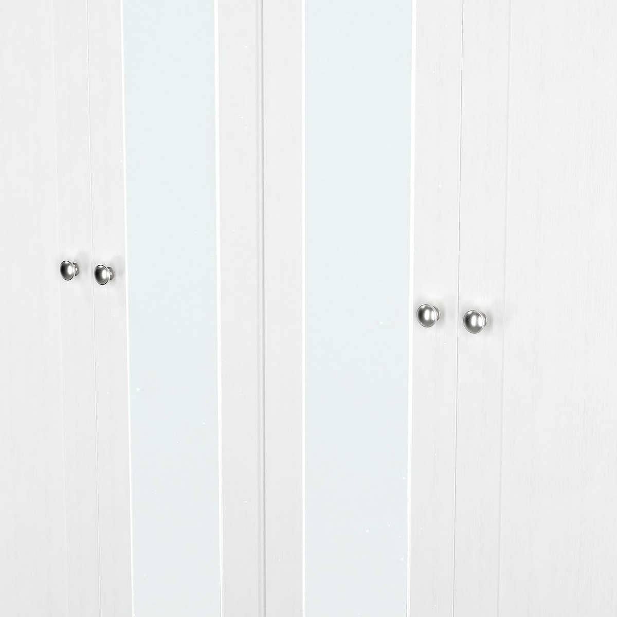 Marlowe 4 Door Mirrored Wardrobe White Oak from Roseland Furniture