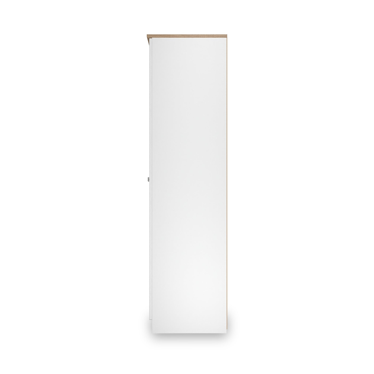 Marlowe 4 Door Mirrored Wardrobe White Oak from Roseland Furniture