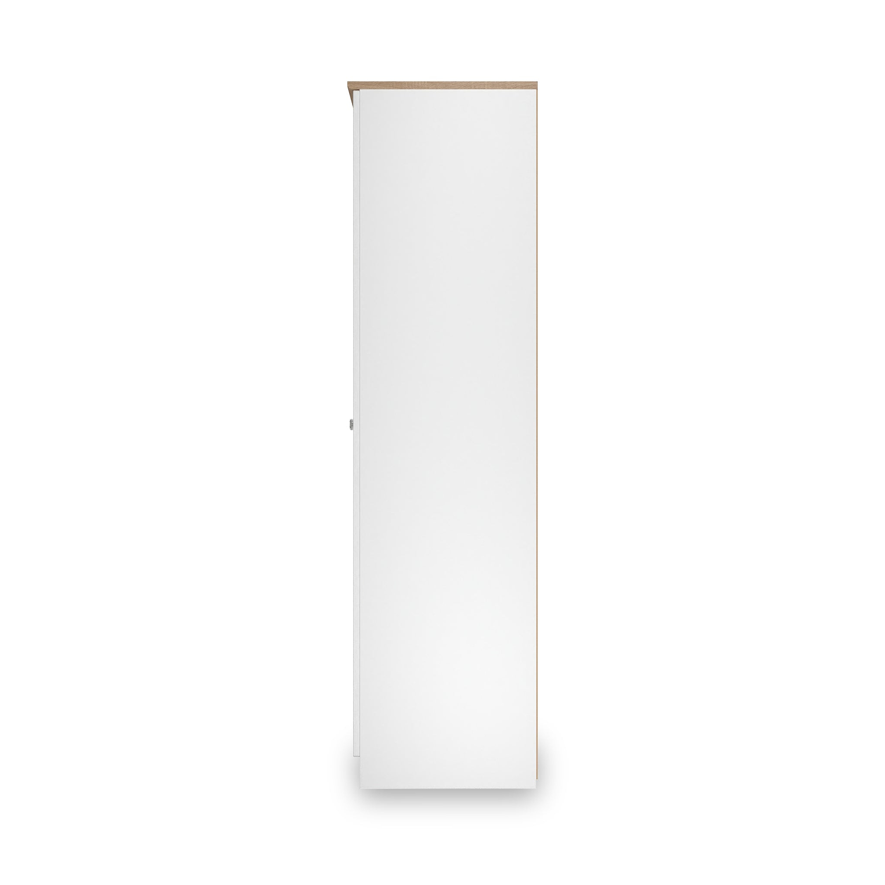 Marlowe 4 Door Mirrored Wardrobe White Oak from Roseland Furniture
