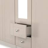 Marlowe 5 Door Wardrobe With Drawers Cashmere Oak from Roseland Furniture
