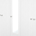 Marlowe 5 Door Wardrobe With Drawers White Oak from Roseland Furniture