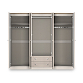 Marlowe 6 Door Wardrobe With Drawers Cashmere Oak from Roseland Furniture