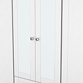 Marlowe 6 Door Mirrored Wardrobe With Drawers White Oak from Roseland Furniture