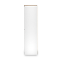 Marlowe 6 Door Mirrored Wardrobe With Drawers White Oak from Roseland Furniture