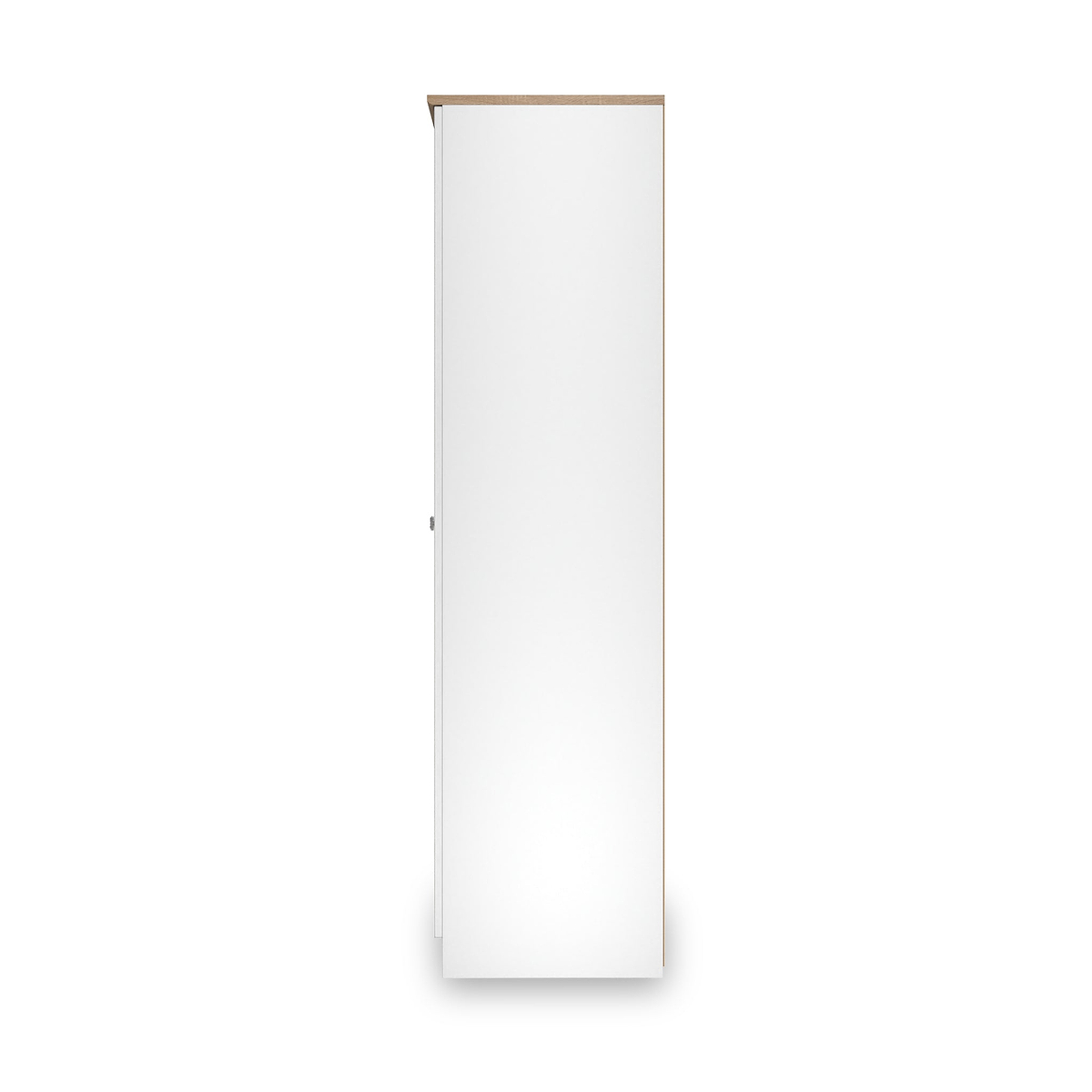 Marlowe 6 Door Mirrored Wardrobe With Drawers White Oak from Roseland Furniture