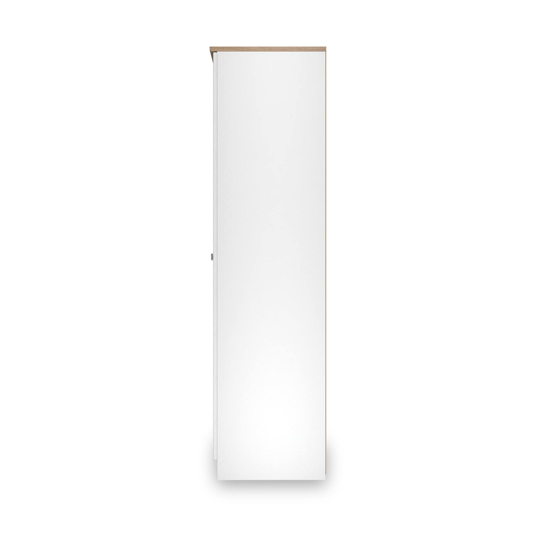 Marlowe 6 Door Mirrored Wardrobe With Drawers White Oak from Roseland Furniture