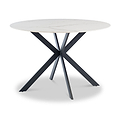 White-Sintered-Stone-Round-Dining-Table from Roseland Furniture