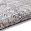Lincoln Beige Distressed Medallion Rug 