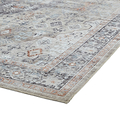 Lincoln Beige Distressed Medallion Rug 