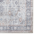 Lincoln Beige Distressed Medallion Rug 