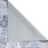 Lincoln Blue Distressed Medallion Rug