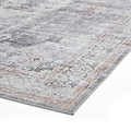 Lincoln Grey Distressed Medallion Rug