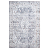 Lincoln Grey Distressed Medallion Rug from Roseland Furniture