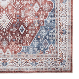 Lincoln Red Distressed Medallion Rug