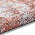 Lincoln Terracotta Distressed Medallion Rug 