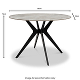 Chelsea-grey-stone-round-dining-table from Roseland Furniture