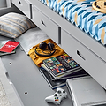 Knowle Grey Guest Bed with Trundle